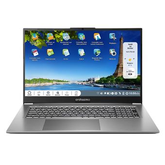 Ordissimo Laura 3 Laptop 17,3'' FHD IPS Intel Core i3-1215U 8 Go RAM 500 Go SSD Gris