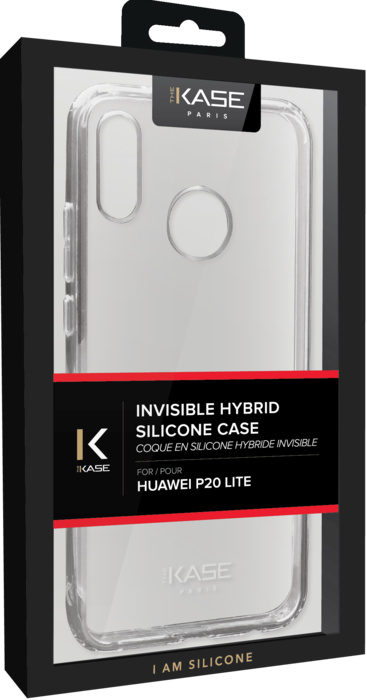Coque hybride invisible pour Huawei P20 lite, Transparente