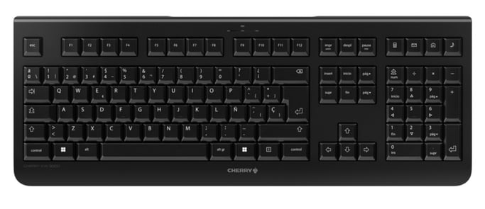 CHERRY KW 3000 teclado Universal RF inalámbrico QWERTY Español Negro
