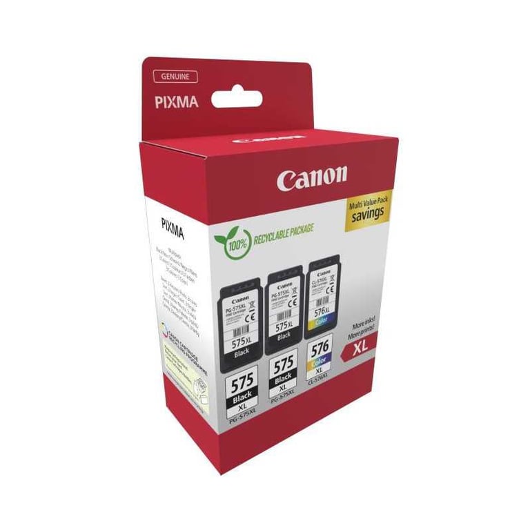 Canon PG 575XLx2 + CL 576XL Multipack et Couleur - vue 3