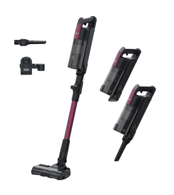 Hoover HF310HX 011 Aspirateur balai Batterie Sec HEPA Sans sac 0,7 L 400 W Magenta