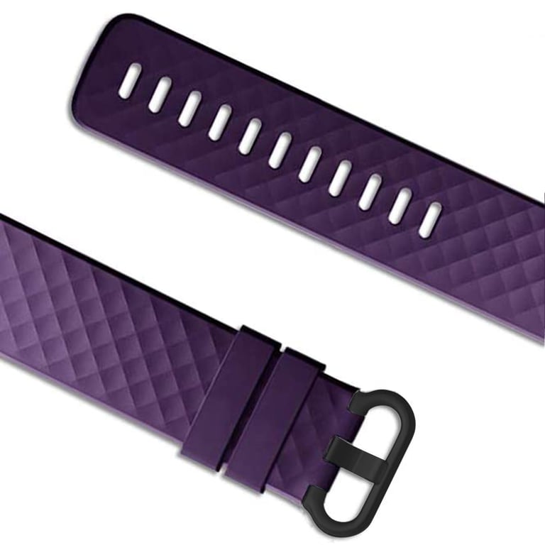imoshion Bracelet silicone pour Fitbit Charge 3 / 4 - Violet - Neuf