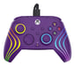 Controlador Turtle Beach Afterglow Wave Violeta Controlador de juego RGB con cable - Licencia para Xbox Series XS, Xbox One y Windows - Botones programables, gatillos con efecto Hall, controles de audio