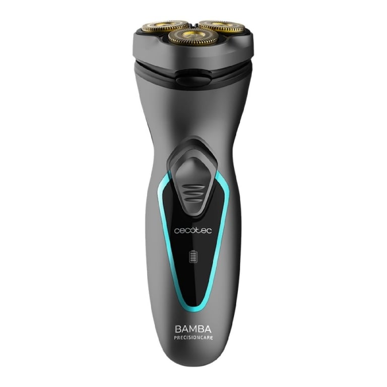 Cecotec Tondeuse à Barbe Bamba PrecisionCare PerfectCut. Lames en Acier inoxydable Revêtement Mouvement 3D Batterie au lithium autonomie 40 min