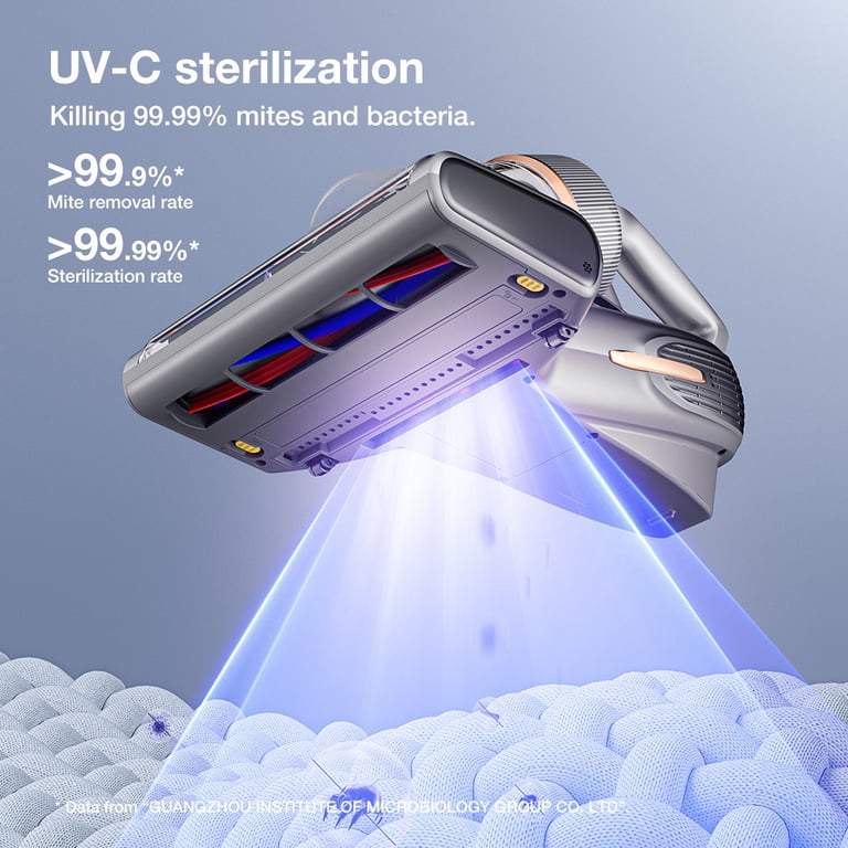 Jimmy BX7 Pro Max Aspirateur Anti Acariens UV C Puissance Chauffage à 65°C avec ions négatifs pour lit matelas canapé et tapis - vue 5