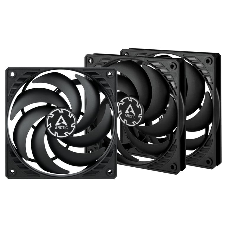 ARCTIC P12 Slim PWM PST Boitier PC Ventilateur 12 cm 3 pièce Neuf