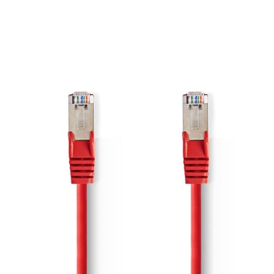 Nedis CCGP85121RD100 câble de réseau Rouge 10 m Cat5e SF/UTP (S-FTP) - Neuf