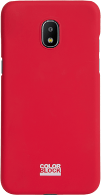 Coque rigide rouge Colorblock pour Samsung Galaxy J2 J250 2018
