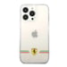 Ferrari Funda para iPhone 13 Pro en TPU Shockproof modelo Italia Wings Transparente