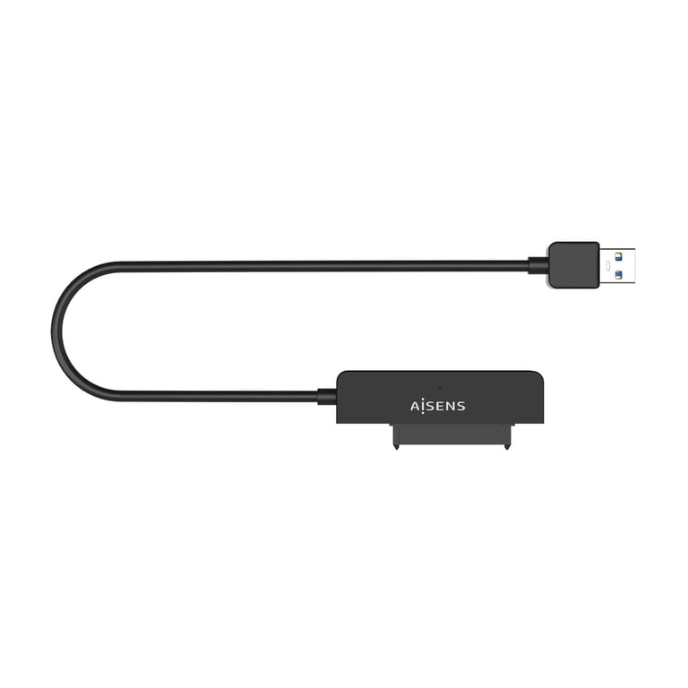 AISENS ASE-25A03B Boîtier de disques de stockage Boîtier HDD Noir 2.5  Alimenté par port USB - Neuf