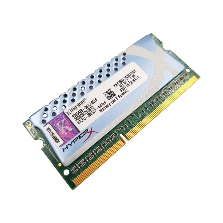 Barrette Mémoire 4Go RAM DDR3 Kingston HyperX KHX1600C9S3K28GX SO DIMM PC3 12800 1Rx8 - vue 2