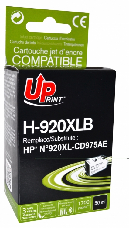 UPRINT Cartouche encre  compatible HP 920XL noir - Neuf