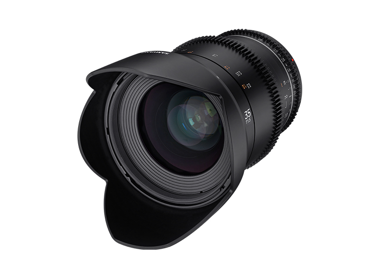 Objectif hybride vidéo Samyang VDSLR 35mm T1.5 MK2 pour Sony FE - vue 2