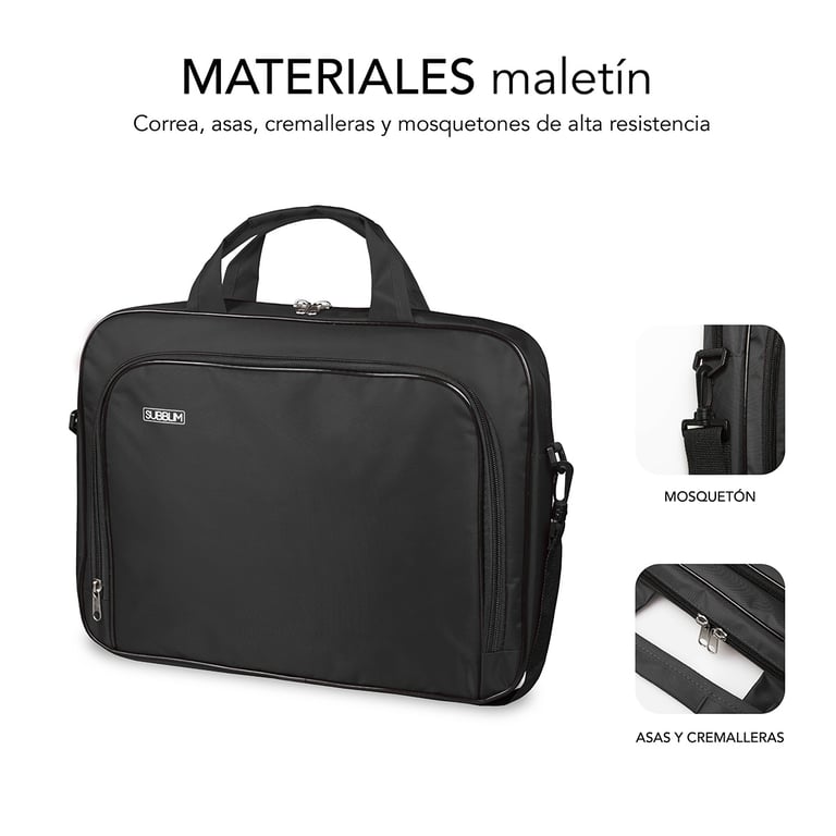 SUBBLIM SUB-LB-1OLB050 sacoche d'ordinateurs portables 40,6 cm (16 ) Sac Toploader Noir - Neuf