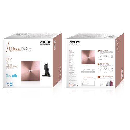 Asus 90DD0114-M20000 Grabadora de DVD externa USB de alta velocidad Negro