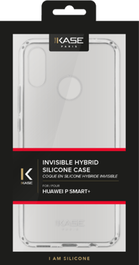 Carcasa híbrida invisible para Huawei P Smart+, Transparente