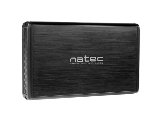 NATEC NKZ-0448 caja para disco duro externo Caja de disco duro (HDD) Negro 3.5''