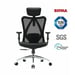 Chaise de bureau ergonomique SIHOO M18 avec soutien 4 points et maille respirante - Noir