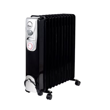 Radiador de aceite negro Ardes OILO11 TIME AR4R11BTE 2500 W