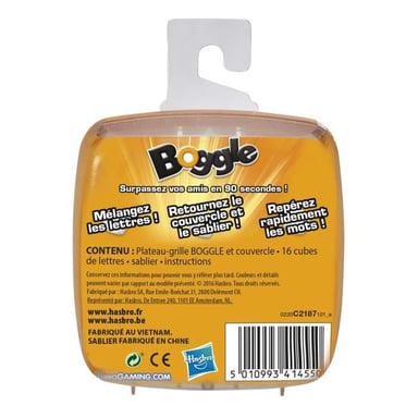 Boggle - Juego de mesa de pensamiento rápido en formato compacto