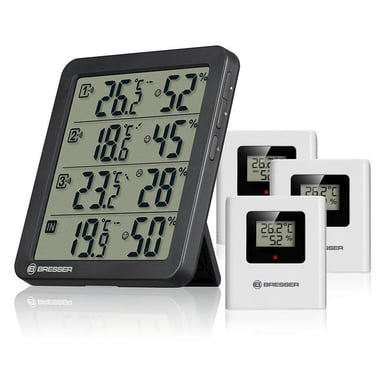Termómetro/Higrómetro BRESSER Quadro NV - 7000029