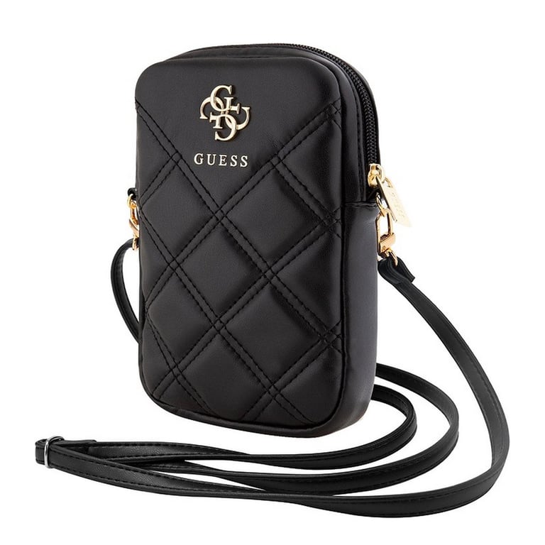 Pochette Universelle pour Téléphone Matelassée avec Bandoulière et Logo 4G Guess - vue 8