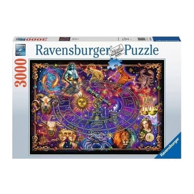 Puzzle 3000 pieces Signes du zodiaque, Puzzle adultes, Animaux, corps humain & nature, Espace, Des 14 ans, 16718, Ravensburger