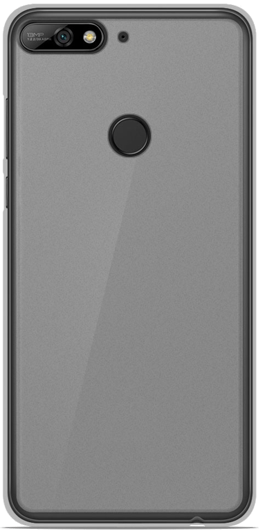 Coque silicone unie compatible Givré Blanc Huawei Y7 2018