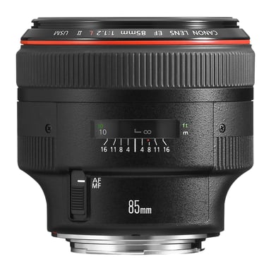 Canon EF 85mm f/1.2 L USM II Lens Teleobjetivo Negro