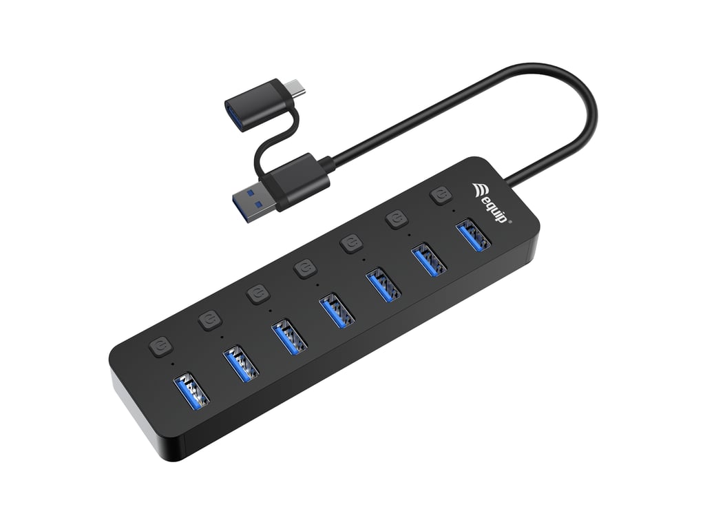 Equip 128965 hub & concentrateur USB 3.2 Gen 1 3.1 Gen 1 Type A 5000 Mbit/ Neuf