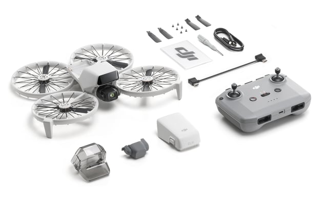 DJI Flip 4 rotores Cuadricóptero 48 MP 3840 x 2160 Pixeles 3110 mAh Negro, Blanco