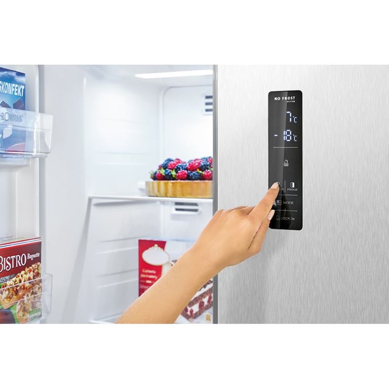 Réfrigérateur américain avec congélateur Inox Bomann SBS7344 Inox - vue 2