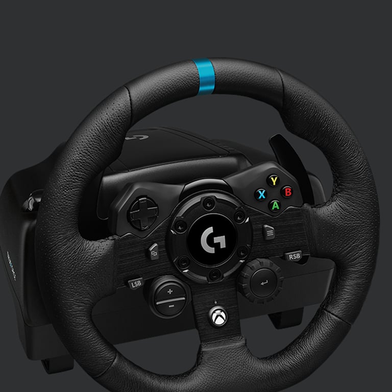 Logitech G G923 Noir USB 2.0 Volant + pédales Analogique/Numérique PC, Xbox One, Xbox Series S, Xbox Series X - Neuf