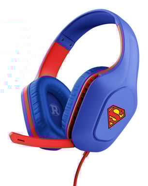 Trust GXT 415SM Zirox Casque Avec fil Arceau Gaming Bleu, Rouge