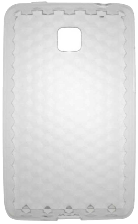 Coque silicone unie compatible Givré Blanc LG Optimus L3 II