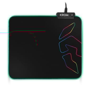 Krom Knout RGB Tapis de souris de jeu Noir