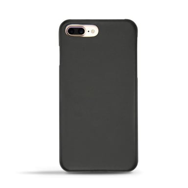Apple iPhone 7 Plus Funda de piel - Tapa trasera - Negro - Piel lisa