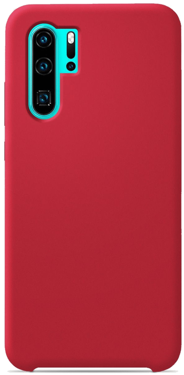 Coque silicone unie compatible Soft Touch Rouge Huawei P30 Pro