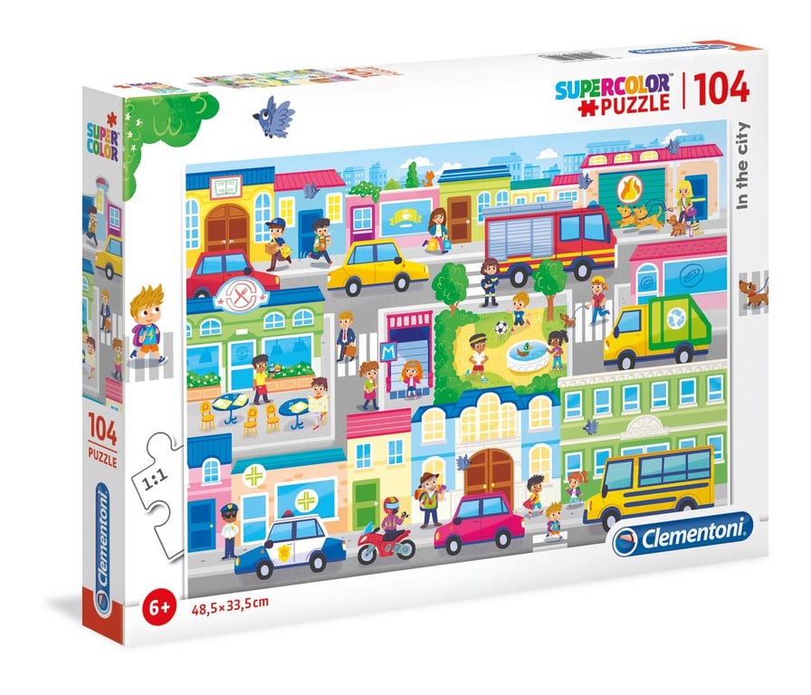 Clementoni In the City Jeu de puzzle 104 pièce Ville Neuf