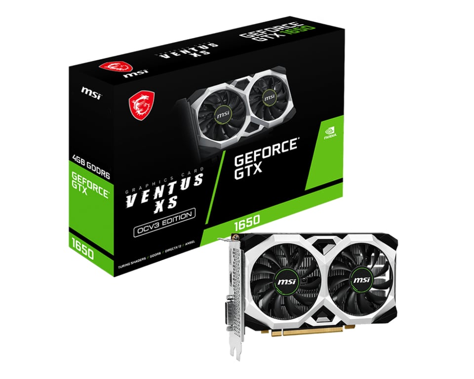 Carte graphique MSI GeForce GTX 1650 D6 VENTUS OCV3 4 Go GDDR6 HDMI PCI Express 3.0 - vue 2