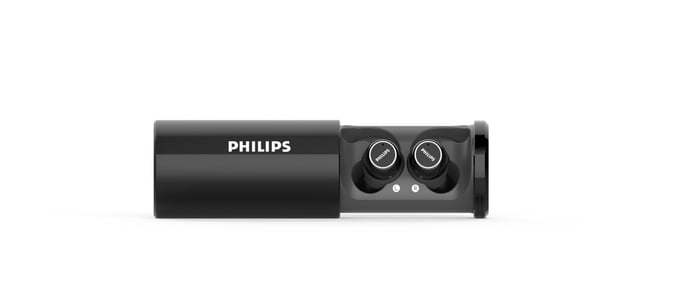 Philips TPV ST 702 BK Casque True Wireless Stereo (TWS) Ecouteurs Appels/Musique Bluetooth Noir
