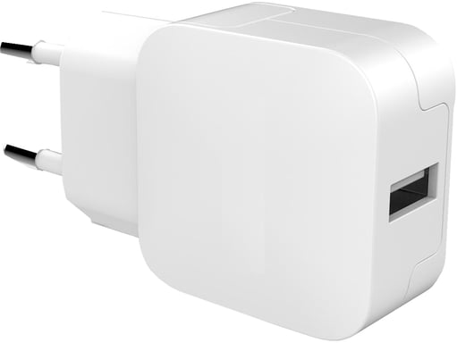 Bigben Connected BASECS24A1USBAW cargador de dispositivo móvil Smartphone Blanco Corriente alterna Interior