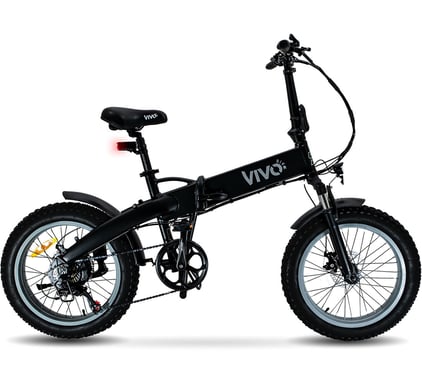 Vivobike M-VF21GR bicicleta eléctrica Negro, Gris Aluminio 50,8 cm (20'') 26 kg