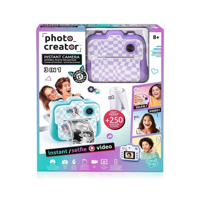 Canal Toys - Creator - Appareil Photo Instantané - Violet - CLK 056 - Neuf