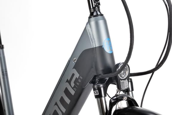 Bicicleta Electrica, Urbana EBIKE-28''PRO, Aluminio. SHIMANO 7v & Doble Frenos Disco Hidráulicos Bateria Integrada Ion Litio 48V 13Ah