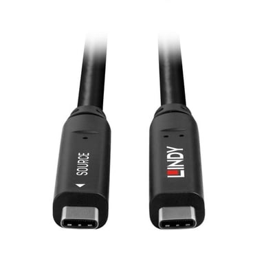 Lindy 43333 cable USB USB 3.2 Gen 1 (3.1 Gen 1) 10 m USB C Negro