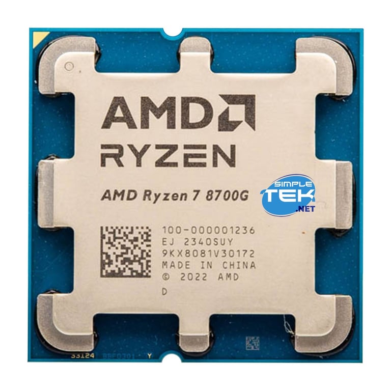 AMD Ryzen 7 Processeur Radeon Graphique Intégré Ryzen AI 8 Cœurs16 Threads DTP Socket AM5 Cache 24MO jusqu'à 5.1Ghz Fréquence Boost Ventilateur Wraith Stealth - vue 6