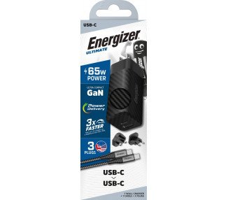 Caricabatterie Power Delivery - 65W - Cavo USB-C/USB-C da 1 m incluso - UE / UK / USA