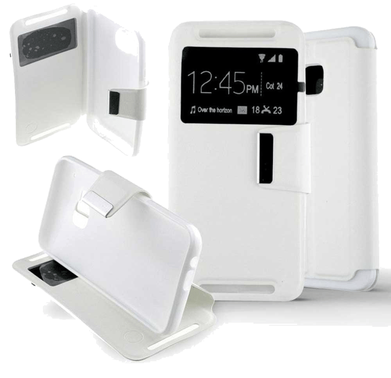 Etui Folio compatible Blanc HTC One M9