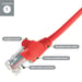 connektgear 28-0100R câble de réseau Rouge 10 m Cat5e U/UTP (UTP)